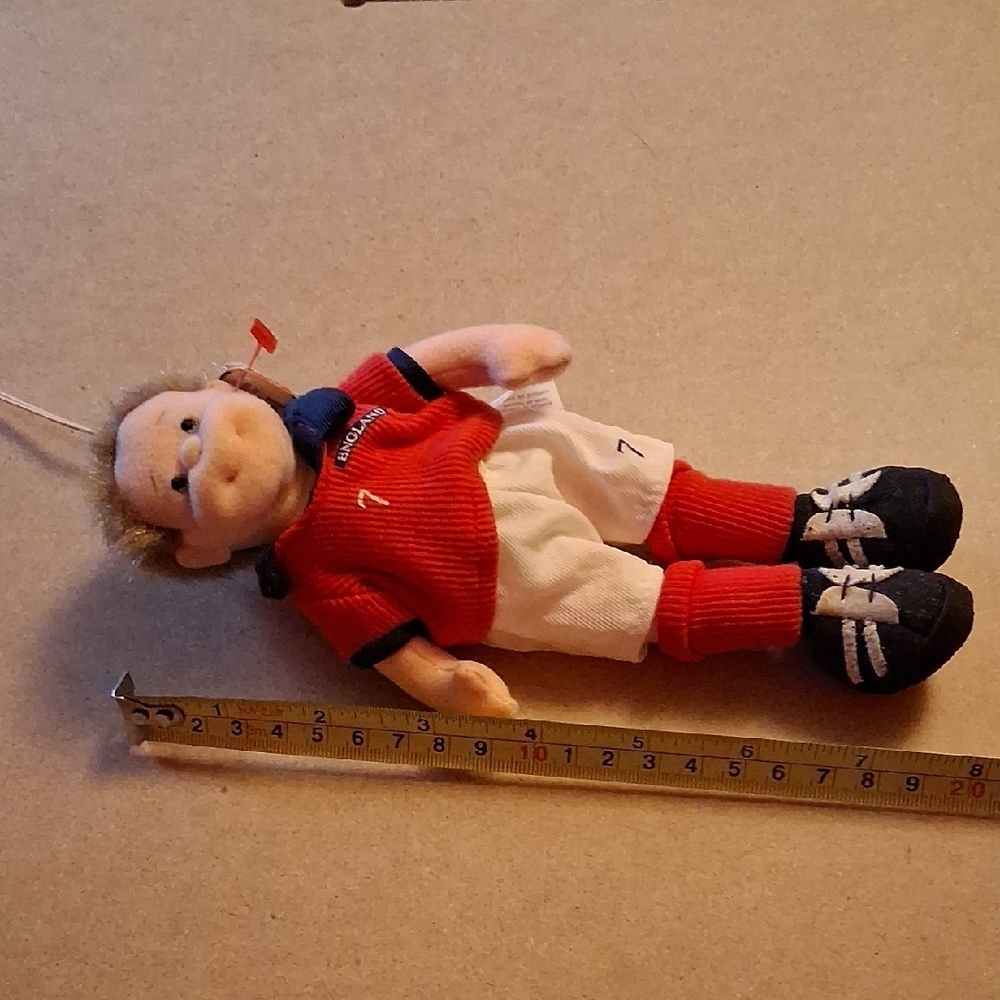 Footy Red and White Soccer Plush Doll NWT - Picture 11 of 13